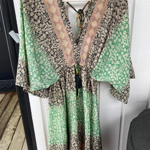 Kaftan kjole/ Kimono /hverdagskjole i silke kvalitet