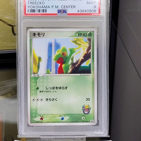 PSA 9 Treecko 037/PCG-P PROMO Pokemon Center card Japanese F/S