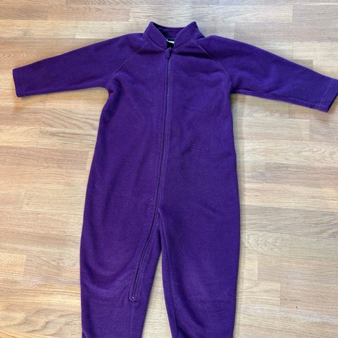 Tykk fleece dress strl 1-2år