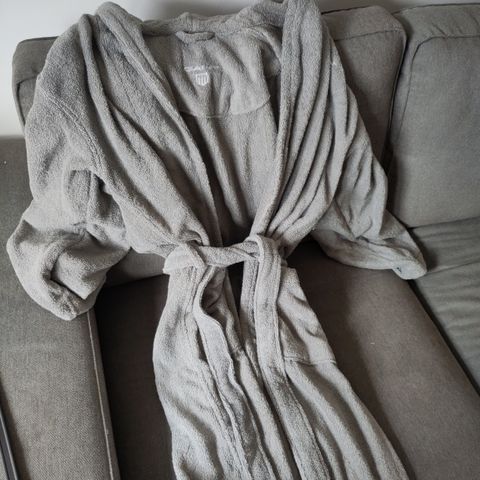 Medium grå Gant badekåpe medium