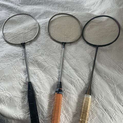 3 badminton rekkerter, klassikere