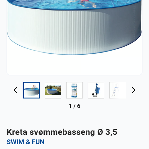 Ny Kreta svømmebasseng Ø 3,5 SWIM & FUN