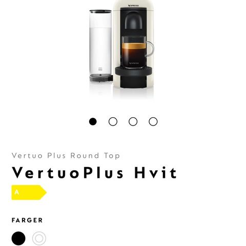 Nespresso VertuoPlus hvit