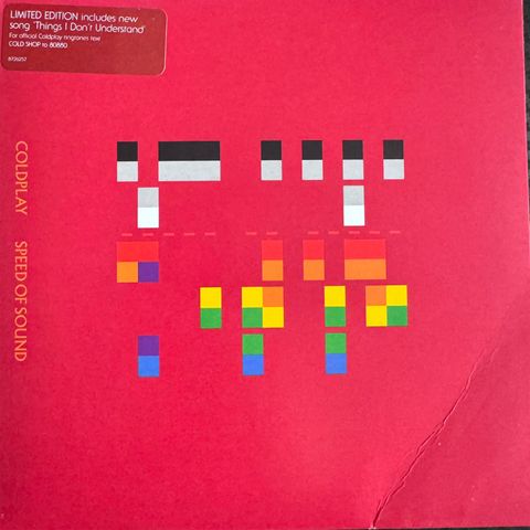 Coldplay  – Speed Of Sound  Vinyl, 7", Single, Limited Edition