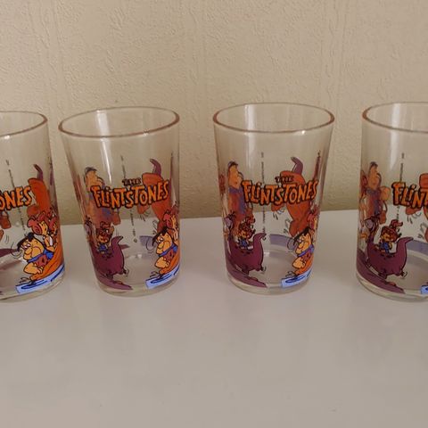 The Flintstones glass