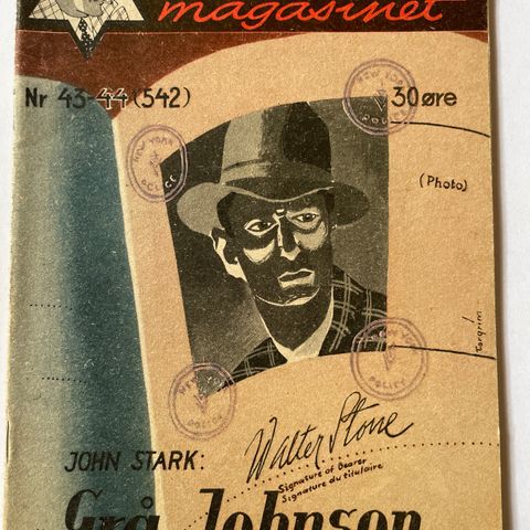 Detektiv-magasinet. Nr 43-44.  (542). 1949
