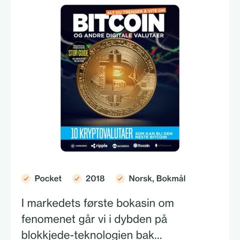 Bitcoin og andre digitale valutaer