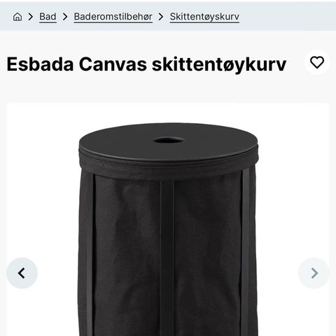 Esbada skittentøyskurv