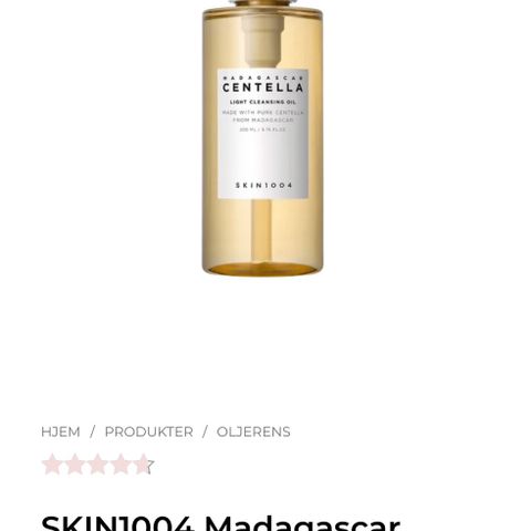 Madagaskar centella cleansing oil