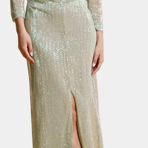 SEQUINS MAXI DRESS GREEN ByTiMo