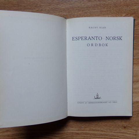 Esperanto-norsk ordbok