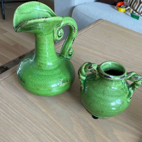 Vase og mugge