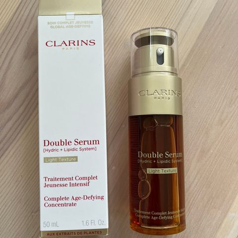 Clarins double serum light texture