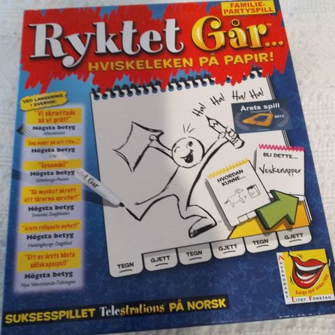 Ryktet går. Hviskeleken på papir