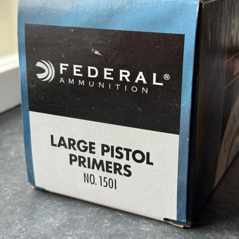 Federal no.1501 Large Pistol Primers (Tennhetter)