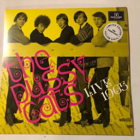 THE PUSSYCATS / LIVE 1965 - VINYL LP (GUL VINYL)