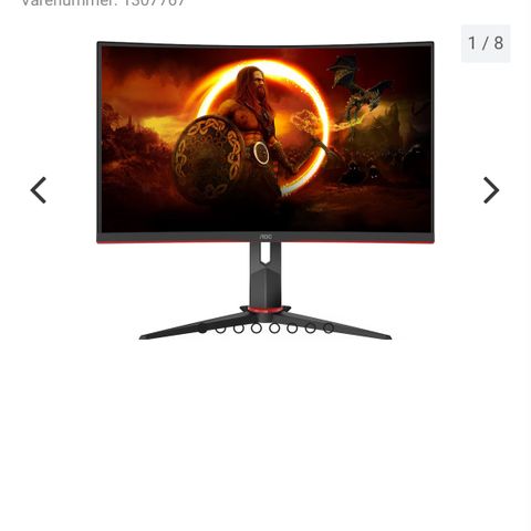 Acer 27 tommer gamingskjerm