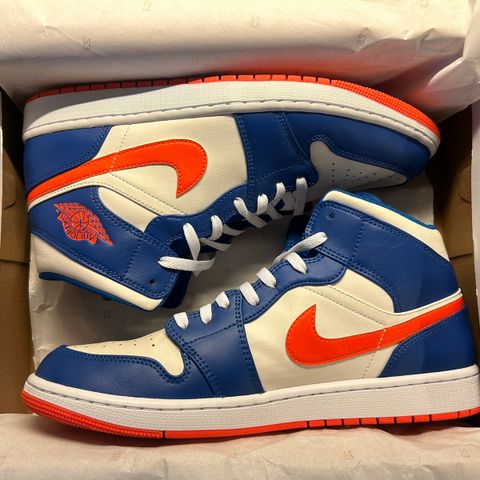 Nike Jordan 1 Mid Game royal/Phantom white/Crush orange str 46