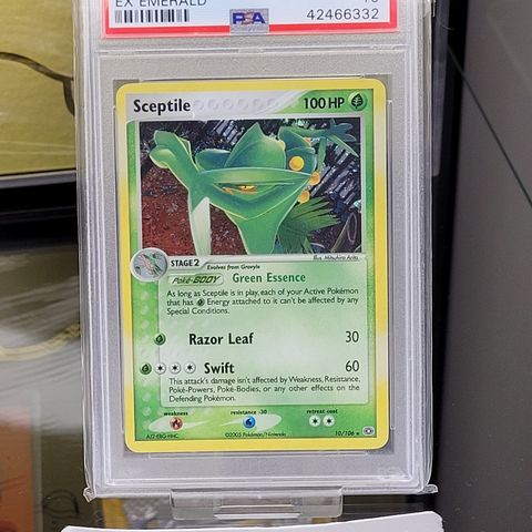 PSA 10 GEM MINT Sceptile Ex Emerald 10/106 Holo Rare Graded Pokemon Card