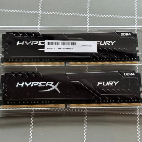 HyperX Fury 16gb (8gb x 2) DDR4 3200mhz