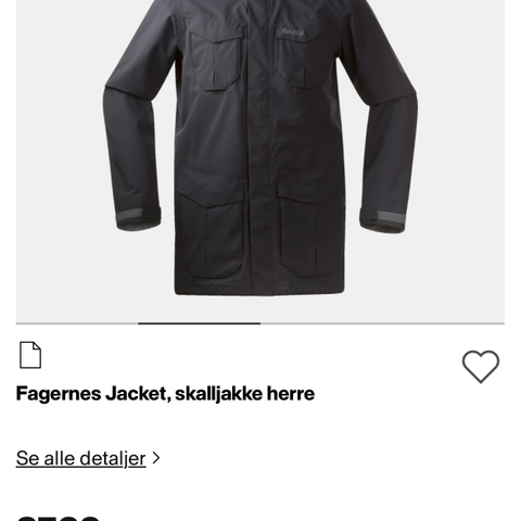 Bergans skalljakke