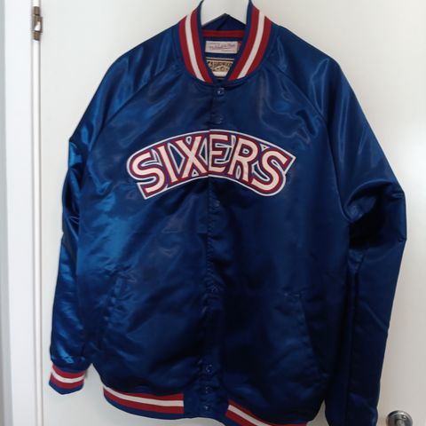 Original NBA SIXERS HARDWOOD CLASSICS  jakke STR L