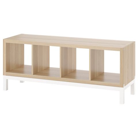 2 stk IKEA Kallax eik med understell (ben)