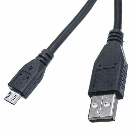 USB-A til USB Micro-B kabel 24cm (sort)