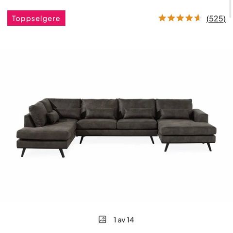 Veldig fint sofa fra trademax🤩