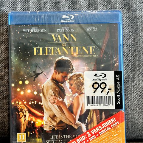 Vann til elefantene / Water for elephants - Ny i plast!