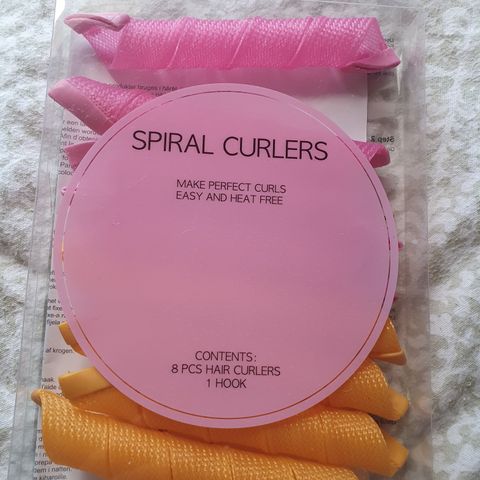 Spiral curlers til lang hår