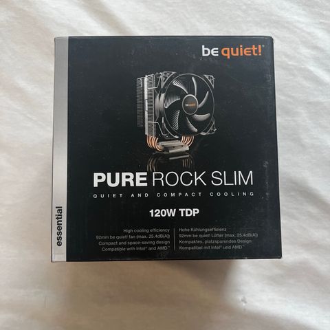 Pure Rock Slim Be Quiet! Luftkjøler for cpu