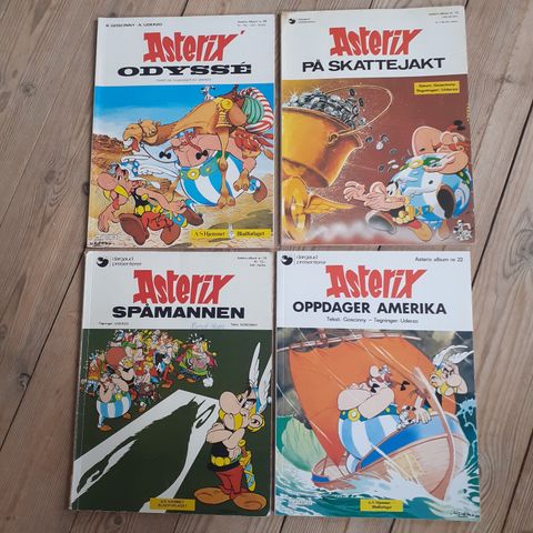 ASTERIX.  4 NORSKE ALBUM I FØRSTE UTGAVER. 100KR.