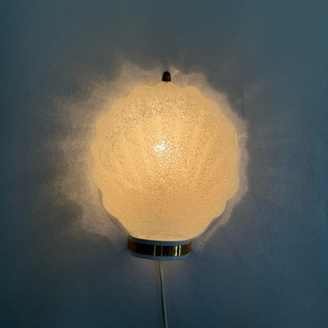 Vintage skjell lampe