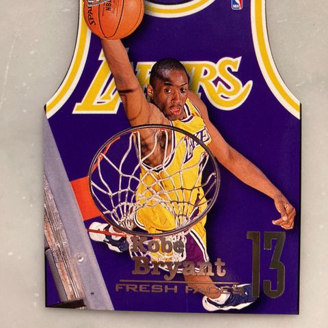 Sjelden basketkort: 96-97 Fleer ultra fresh faces (#3 av 10): Kobe Bryant