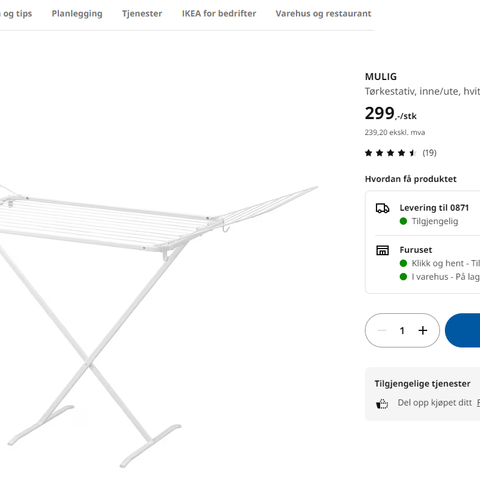 IKEA drying rack MULIG