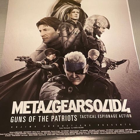 Metal gear solid 4 poster