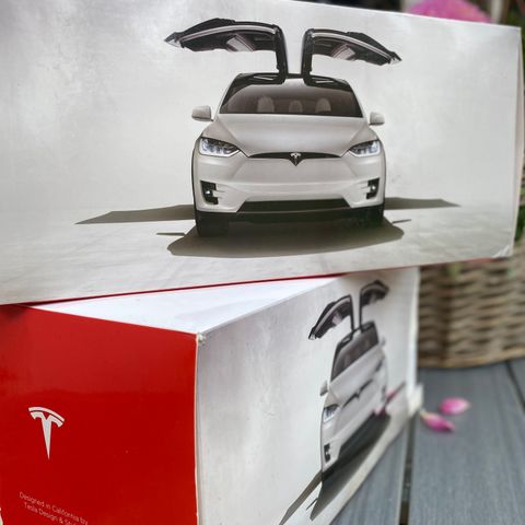 Tesla model X- modellbil skala 1:18