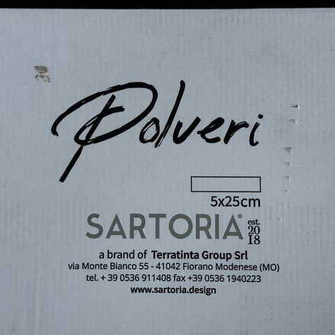 Italienske veggfliser Sartoria Polveri/ Vernici White Xmas 5x25