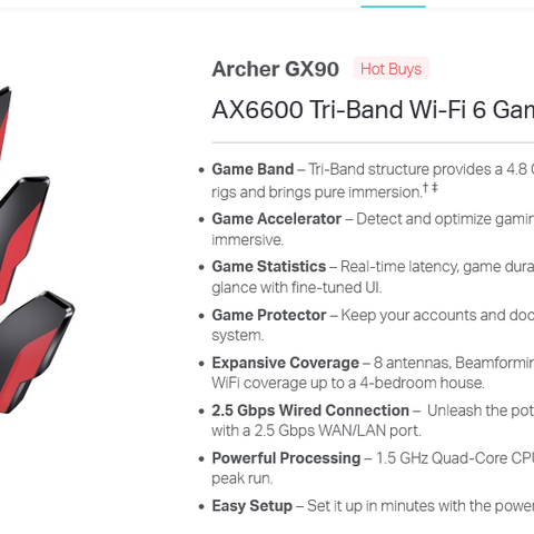 TP-Link Archer GX90 Router