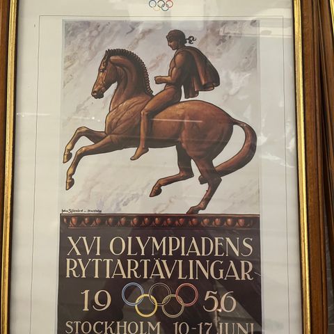 Retro plakater fra olympiske leker i Stockholm