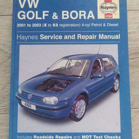 Haynes VW Golf og Bora service- og reparasjonsmanual