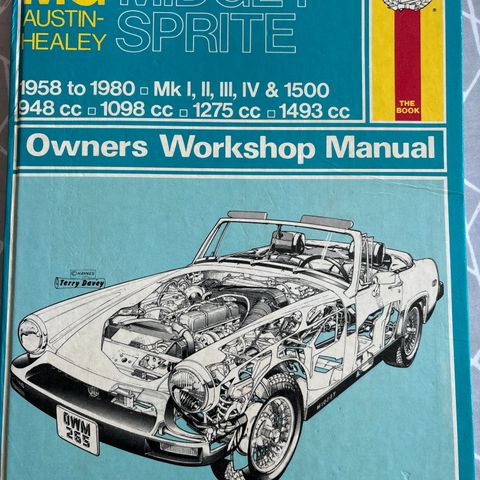 Haynes Rep bok MG midget/ Austin Healey sprint