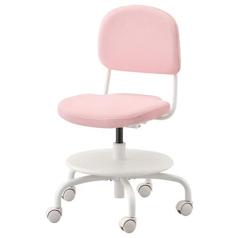 Kontorstol for barn, lys rosa ( Kids chair)