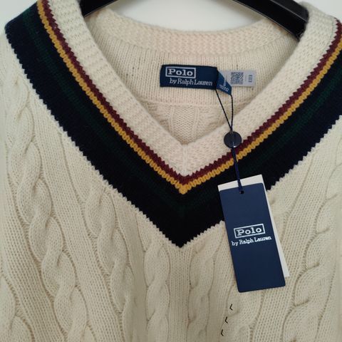 Ralph Lauren cable knit genser Large Ull/kasjmir - Ny