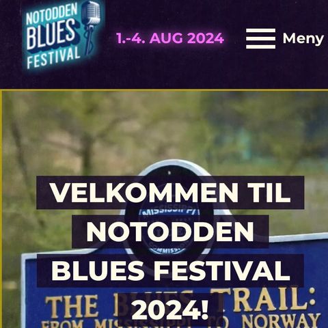 Rabatterte festivalpass til Notodden bluesfestival 1.-4.august