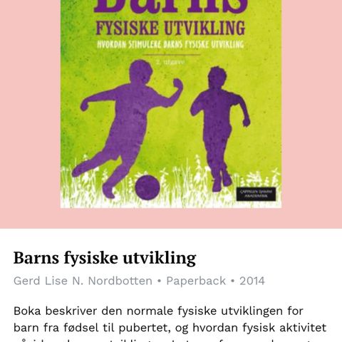 Barns fysiske utvikling