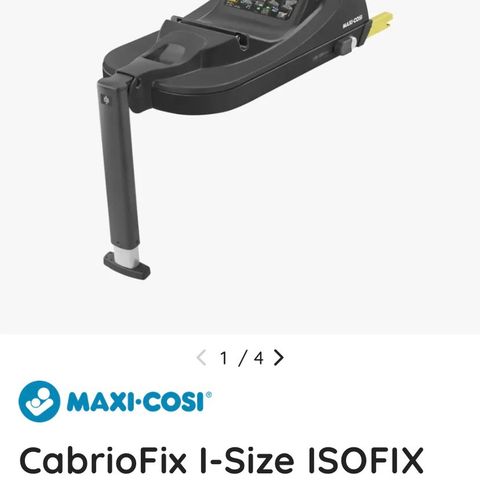 Ønskes kjøpt CabrioFix I-Size ISOFIX base