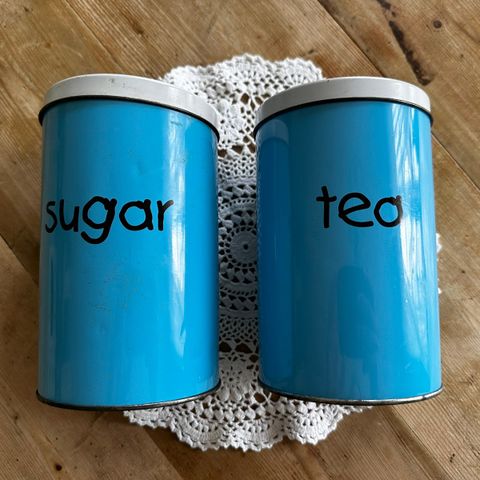 Sukker og te bokser