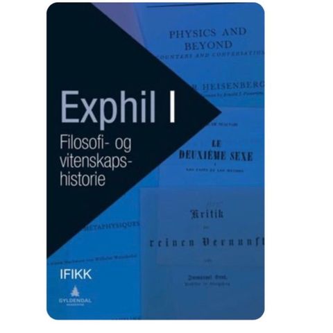 Exphil Filosofi og vitenskapshistorie